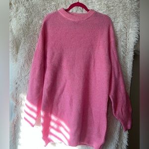 Hot Pink Sweater Dress